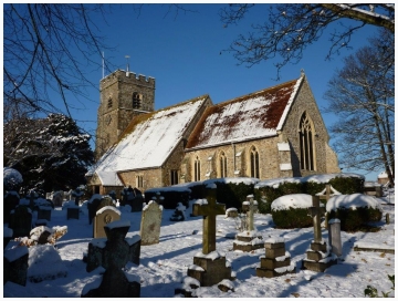 Church in snow